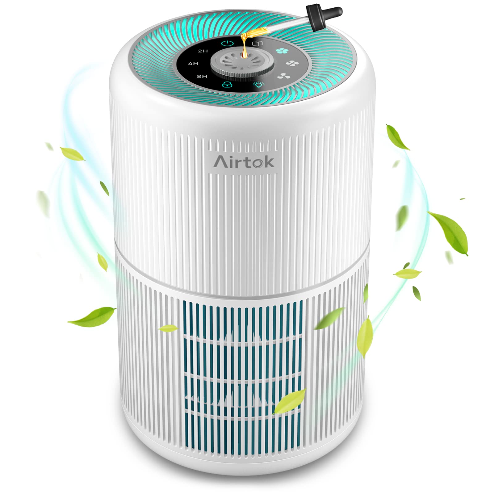 AIRTOK AP0601 Air Purifier for Home | H13 HEPA Filter & Aromatherapy