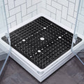 Lurowo Square Non-Slip Shower Mat – 70x70cm Anti-Mould Rubber Bath Mat