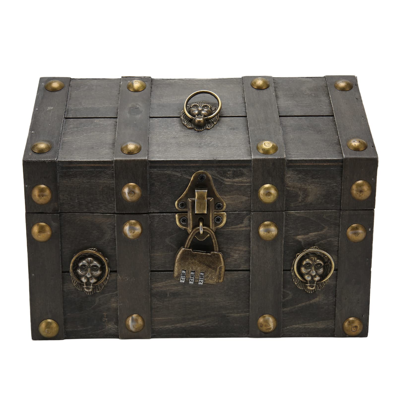 Jolof Store Vintage Wooden Treasure Chest – Antique Jewelry Storage Box