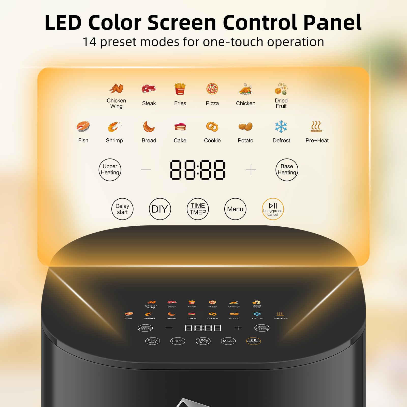 Uten Dual Blaze Air Fryer 5.5L | 14-in-1 Smart Cooker with Visual Window