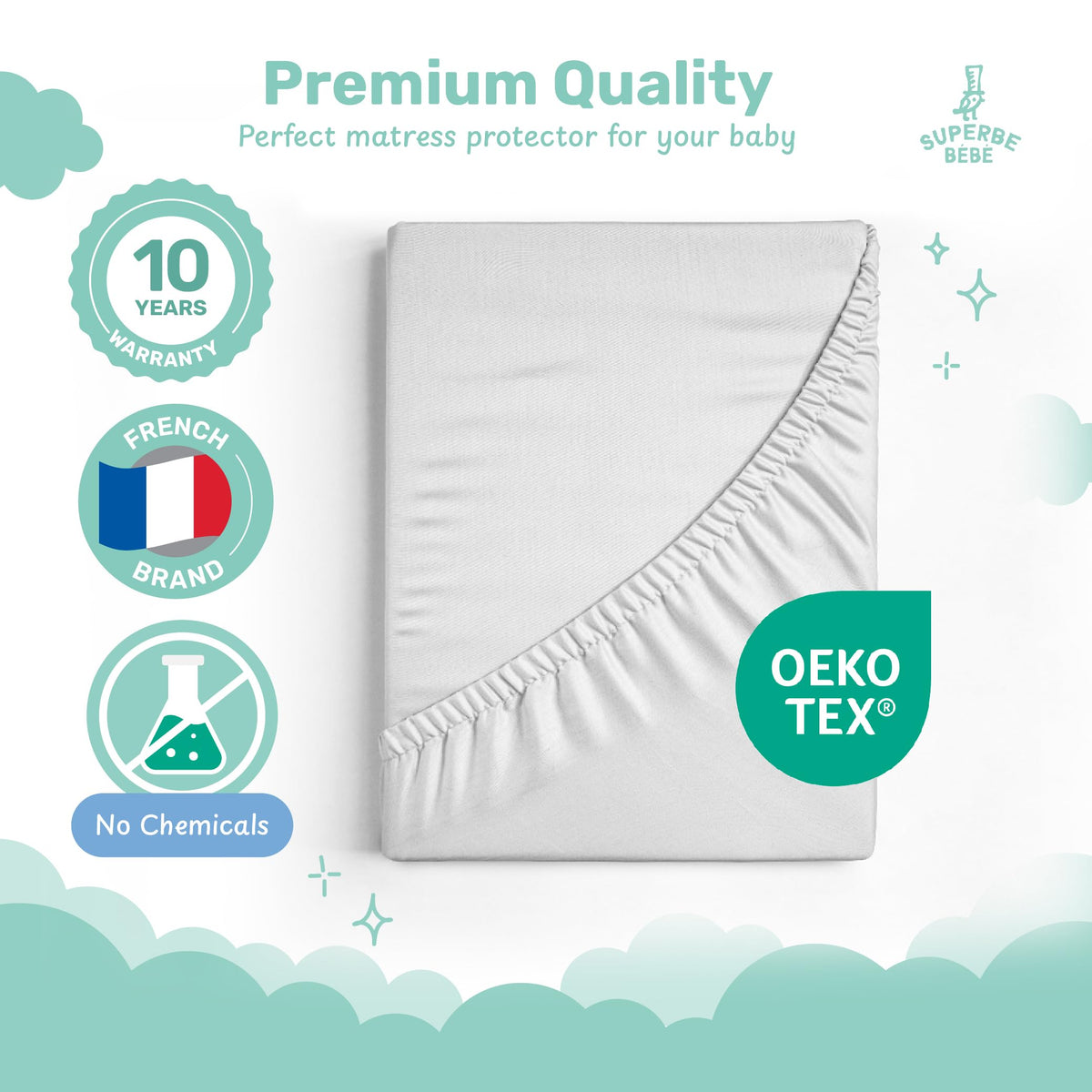 Waterproof Single Mattress Protector 90x190cm with 30cm Deep Pocket - Breathable Soft Jersey Fabric - Oeko-Tex Certified Fitted Bed Cover - image 5