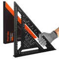 AivaToba 12 Inch Aluminum Speed Square | Metric Triangle Ruler Set