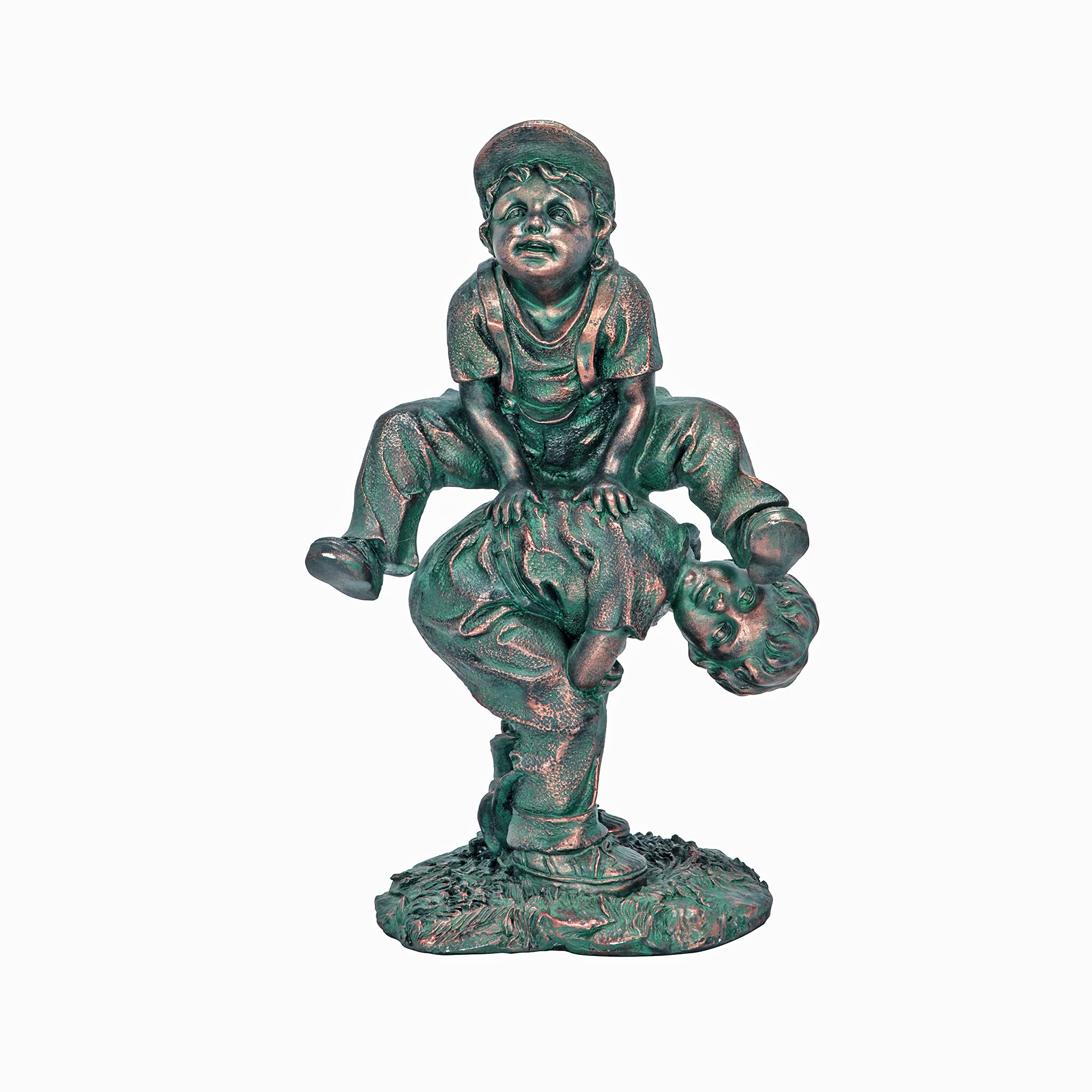 Design Toscano Leap Frogging Boys Garden Statue - Hand-Finished Resin