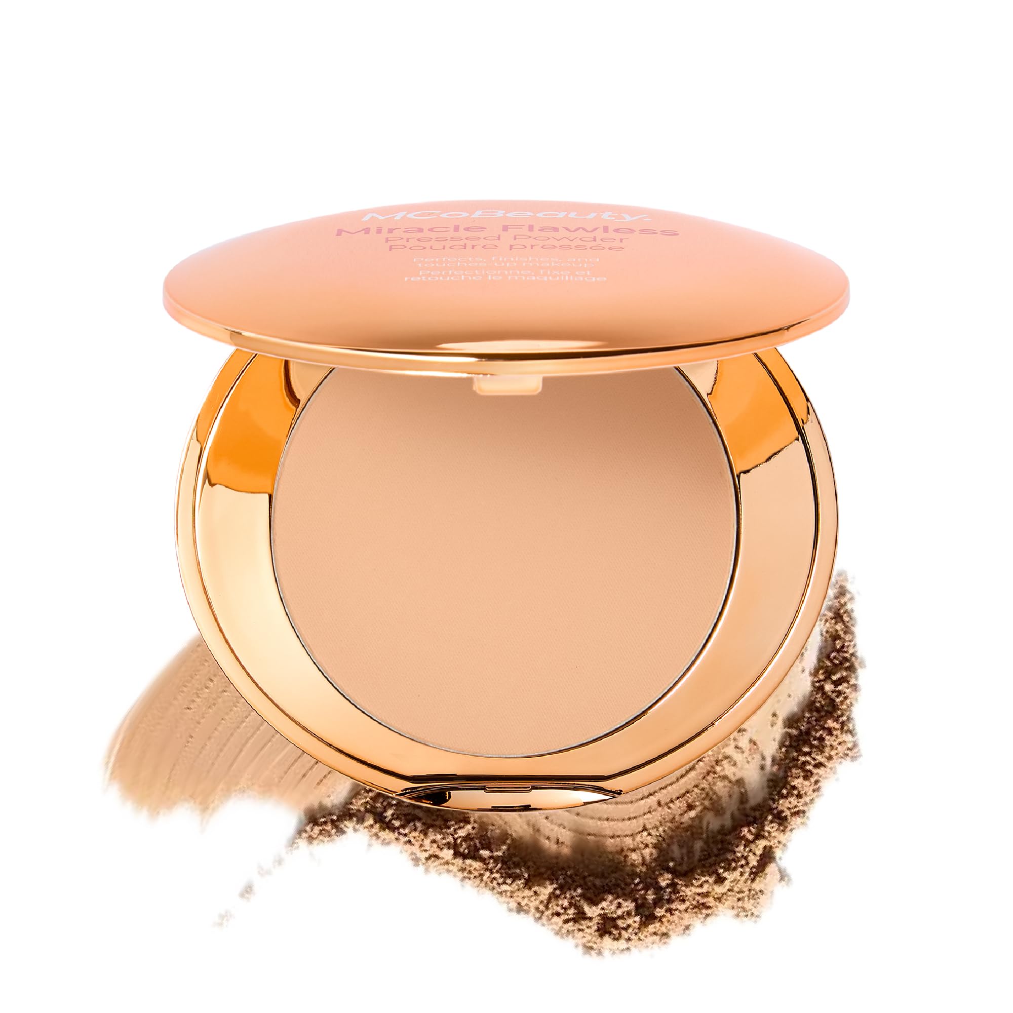 MCoBeauty Miracle Flawless Pressed Powder – Natural Medium Setting Powder