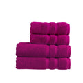 Christy Chroma Purple 4-Piece Towel Set | 100% Cotton 675GSM Bath & Hand