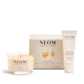 Neom Feel Good Mood Boost Duo Gift Set | Natural Candle & Body Butter