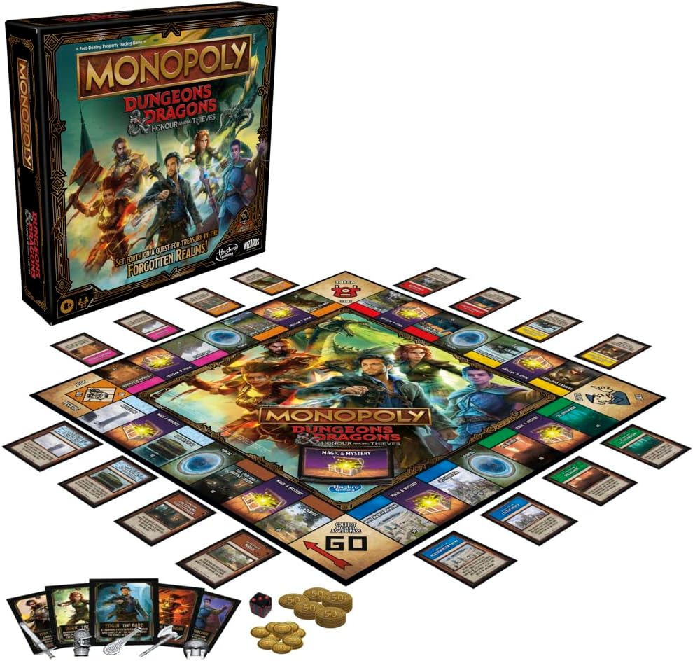 Monopoly Dungeons & Dragons: Honor Among Thieves Movie Board Game
