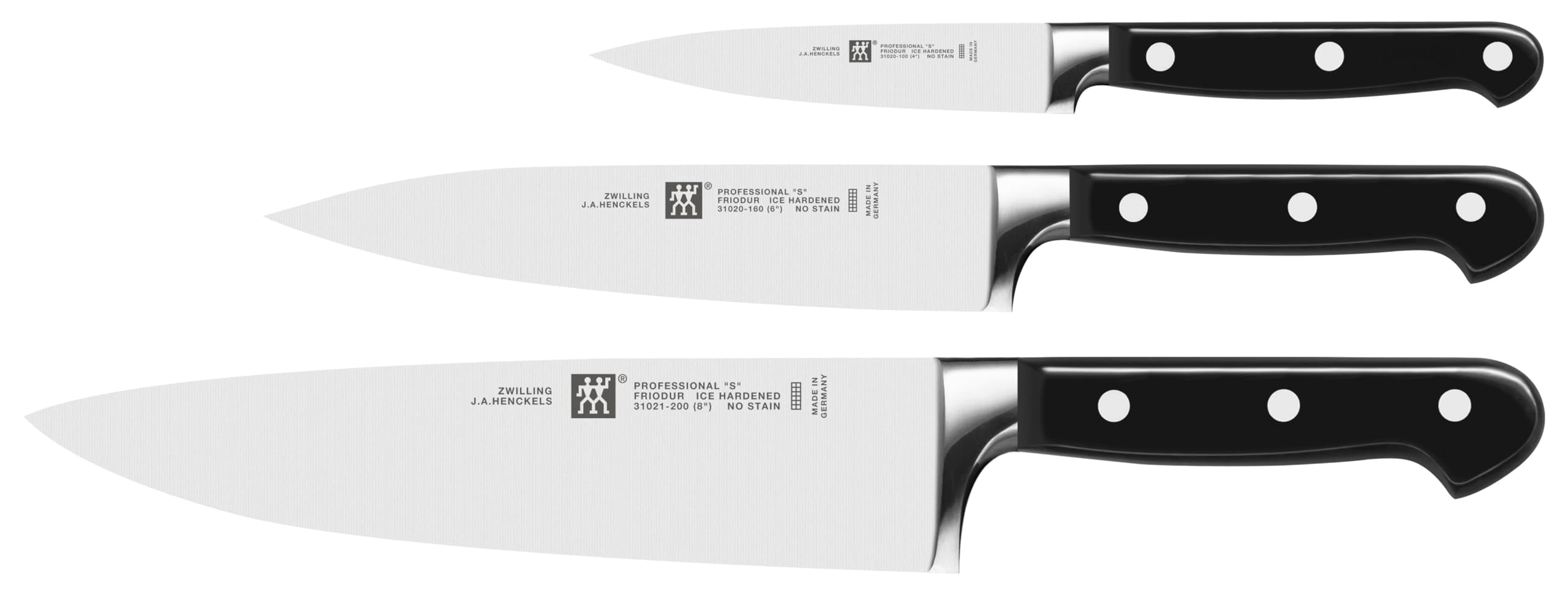 ZWILLING Professional S 3-Piece Knife Set | Forged German Steel