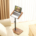YUHFERA Sofa Armrest Tray Table – 360° Swivel Height Adjustable C-Table