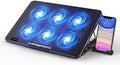 LIANGSTAR Laptop Cooling Pad | 6 Quiet Fans & 7 Height Adjustments