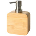Asashizen Bamboo Soap Dispenser | Refillable Pump Bottle for Bathroom