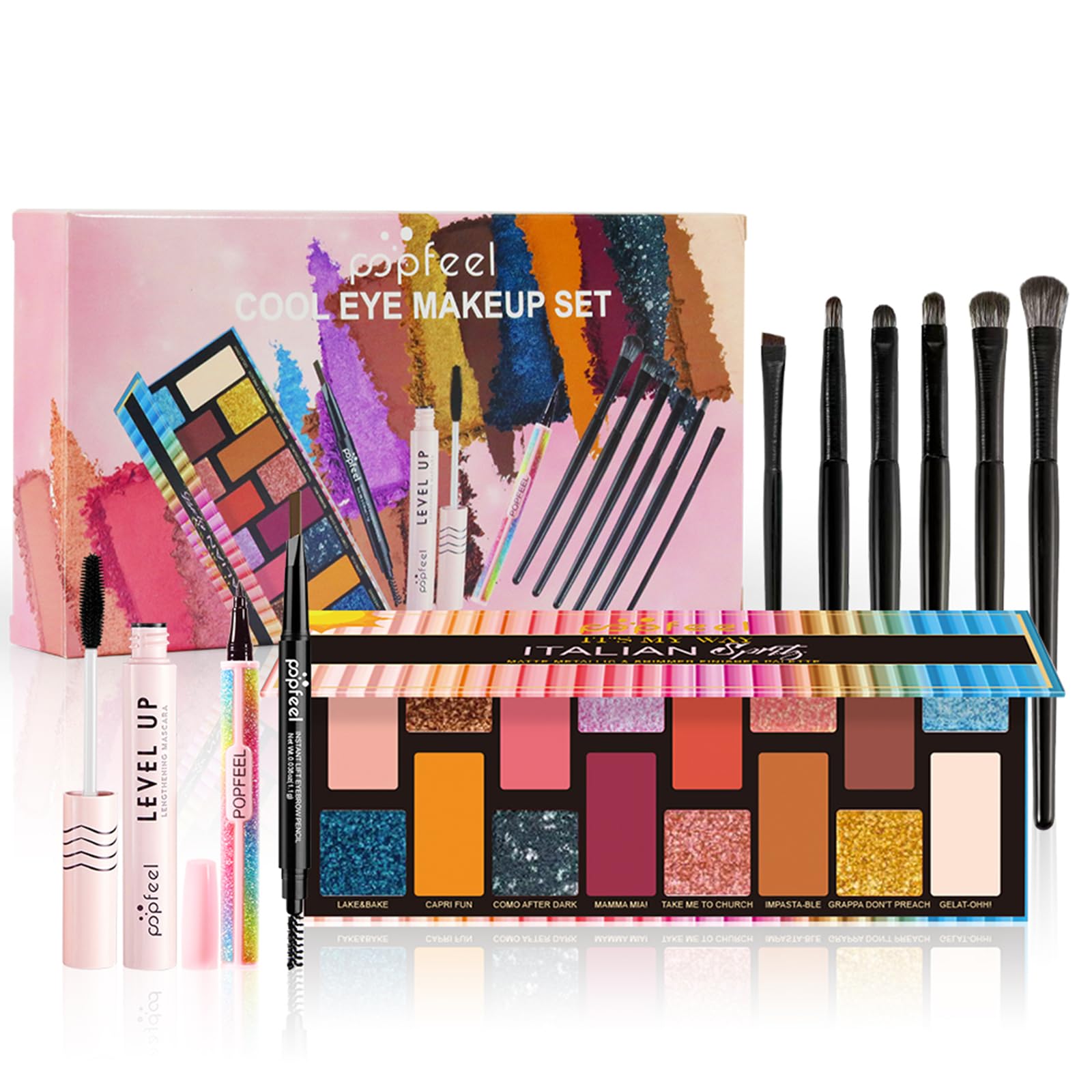 RoseFlower Professional Makeup Starter Kit | 10-Piece Eyeshadow & Brush Set