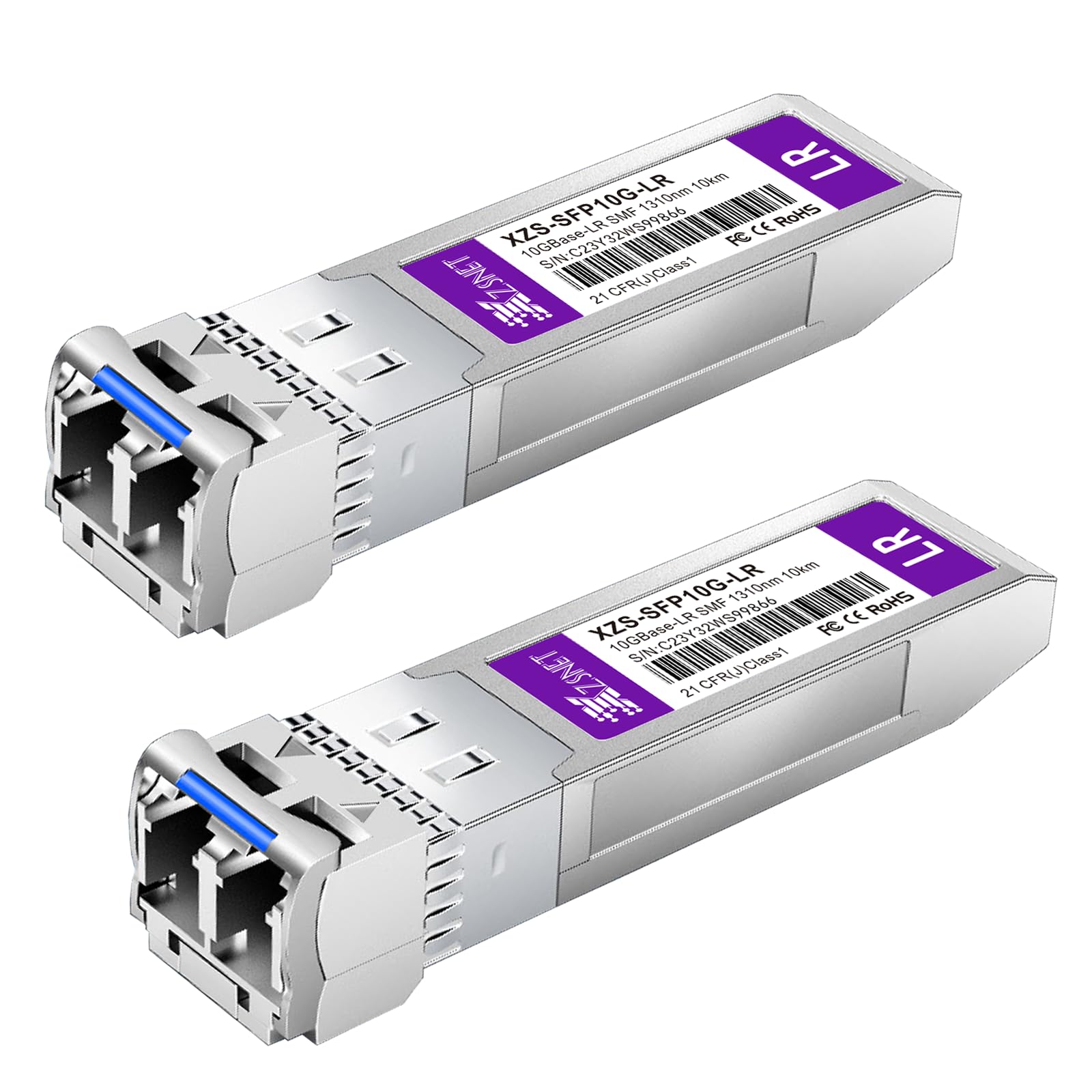 XZSNET 10GBASE-LR SFP+ Transceiver | 10G Single Mode LC Fiber Module