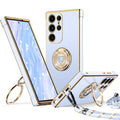 Jolof Store Samsung Galaxy S25 Ultra Case – Bling Heart Case with Stand