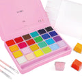 HIMI Gouache Paint Kit | 24 Vibrant Colors Non-Toxic Jelly Cup Set