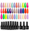 Beetles 20 Color Gel Nail Polish Kit – Pastel & Neon Soak Off Manicure Set