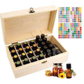 Gracelaza 36 Slots Wooden Essential Oil Organizer - Holds 5 10 15 ml Aromatherapy Bottles