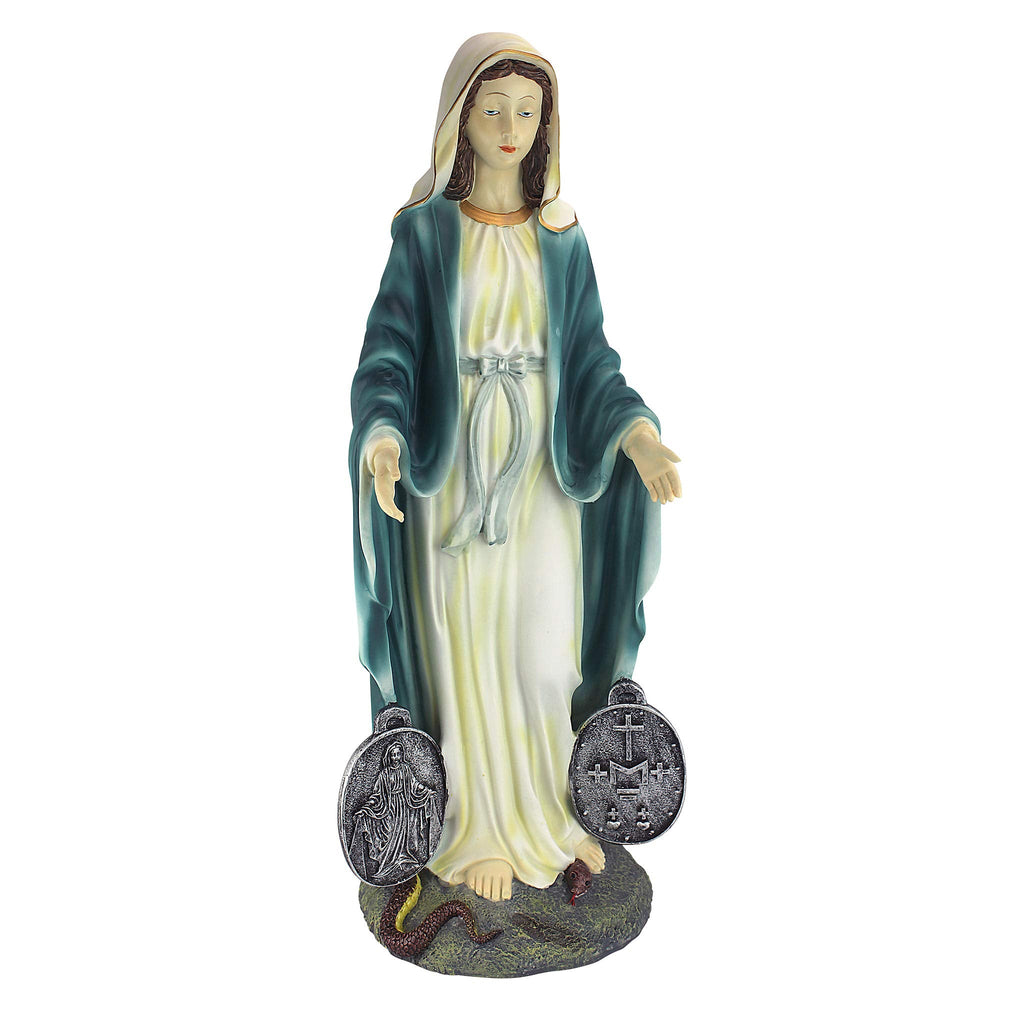 Design Toscano Miraculous Medal Madonna Garden Statue – 58.5cm Polyresin
