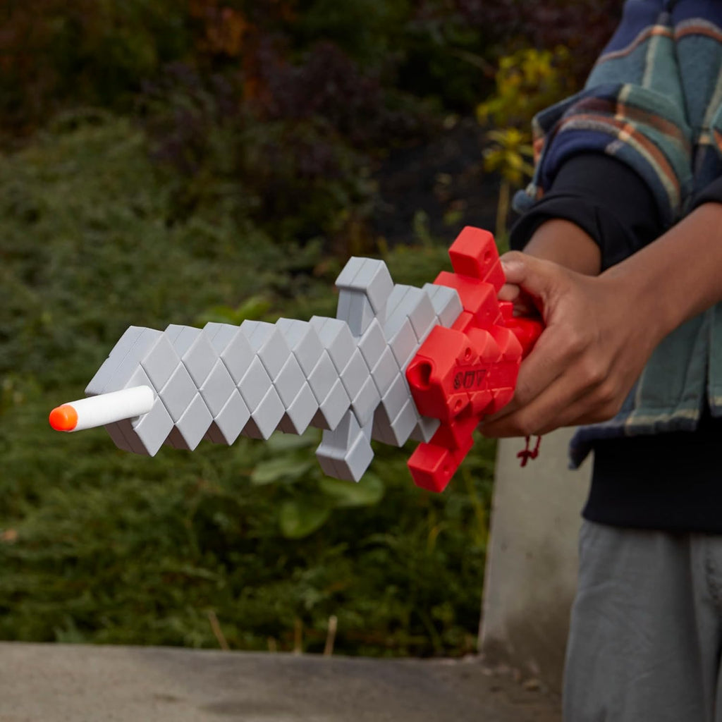 Nerf Minecraft Heartstealer Sword Foam Blaster with 4 Elite Darts
