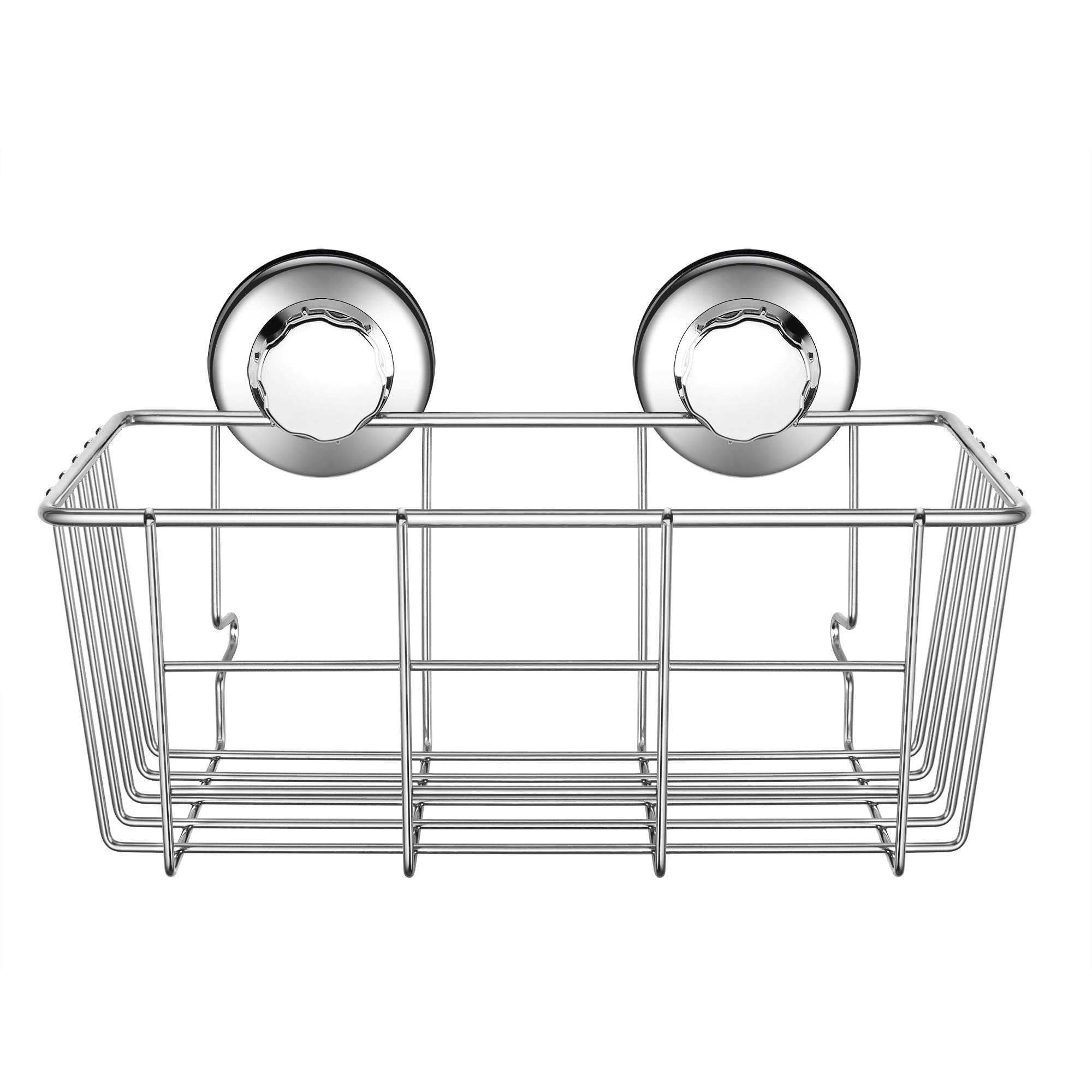 iPEGTOP Stainless Steel Suction Cup Shower Caddy - 2 Pack Bath Shelf