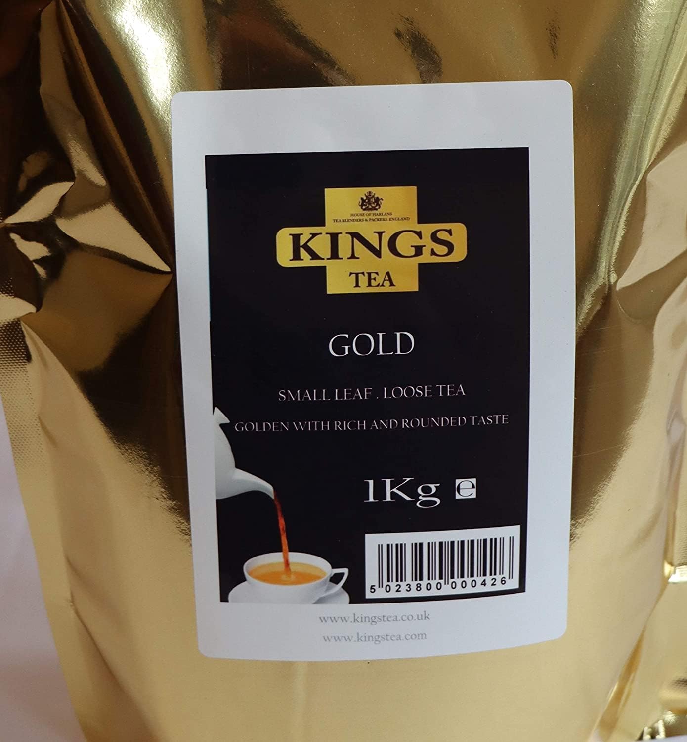 Kings Tea Gold Loose Leaf Black Tea - Premium Blend 1kg (Pack of 3)