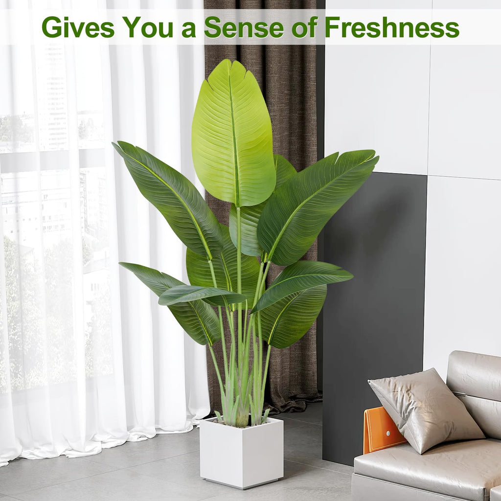 Keeplush 120CM Artificial Bird of Paradise Plant | Faux Banana Tree