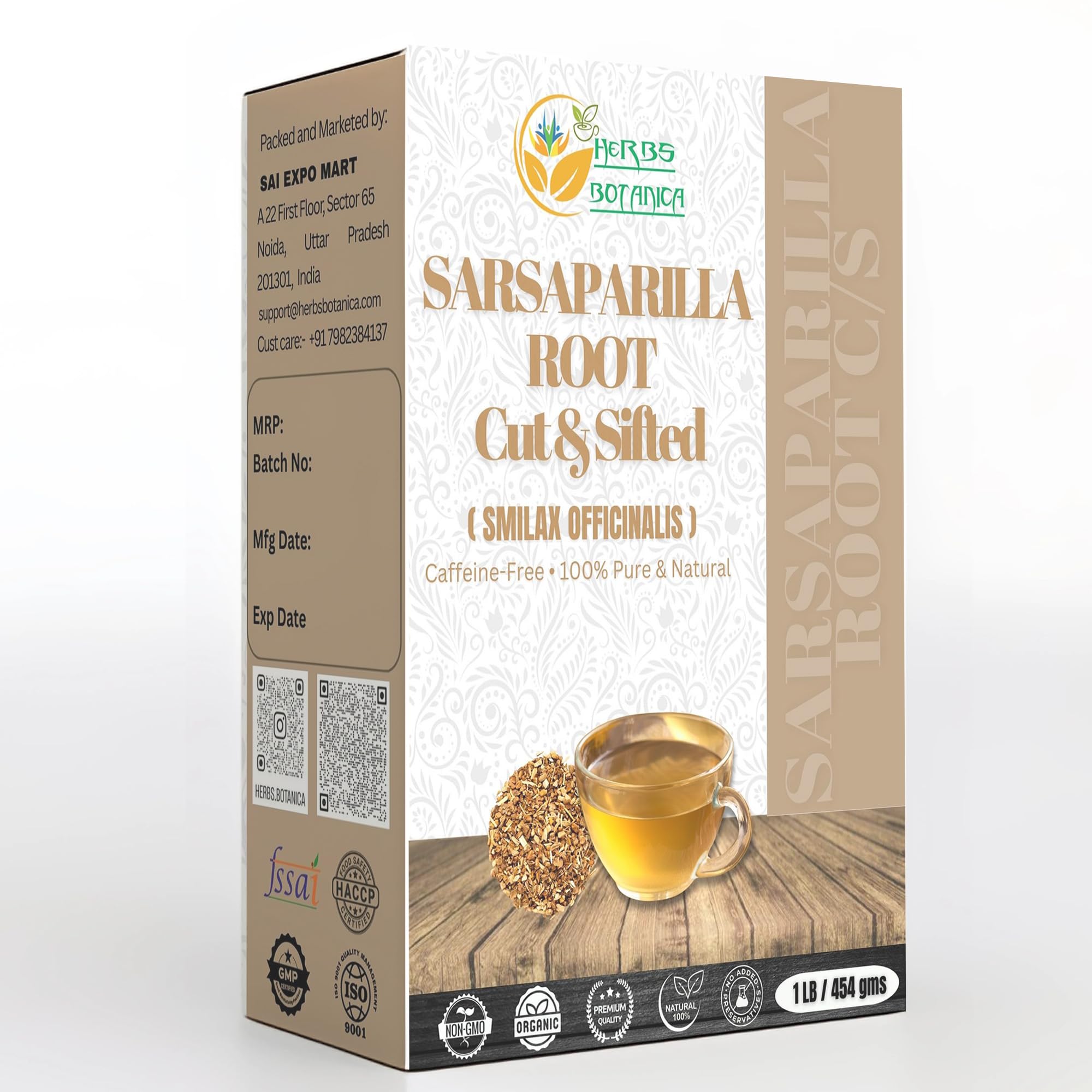 Organic Sarsaparilla Root – Natural Herbal Tea for Immunity