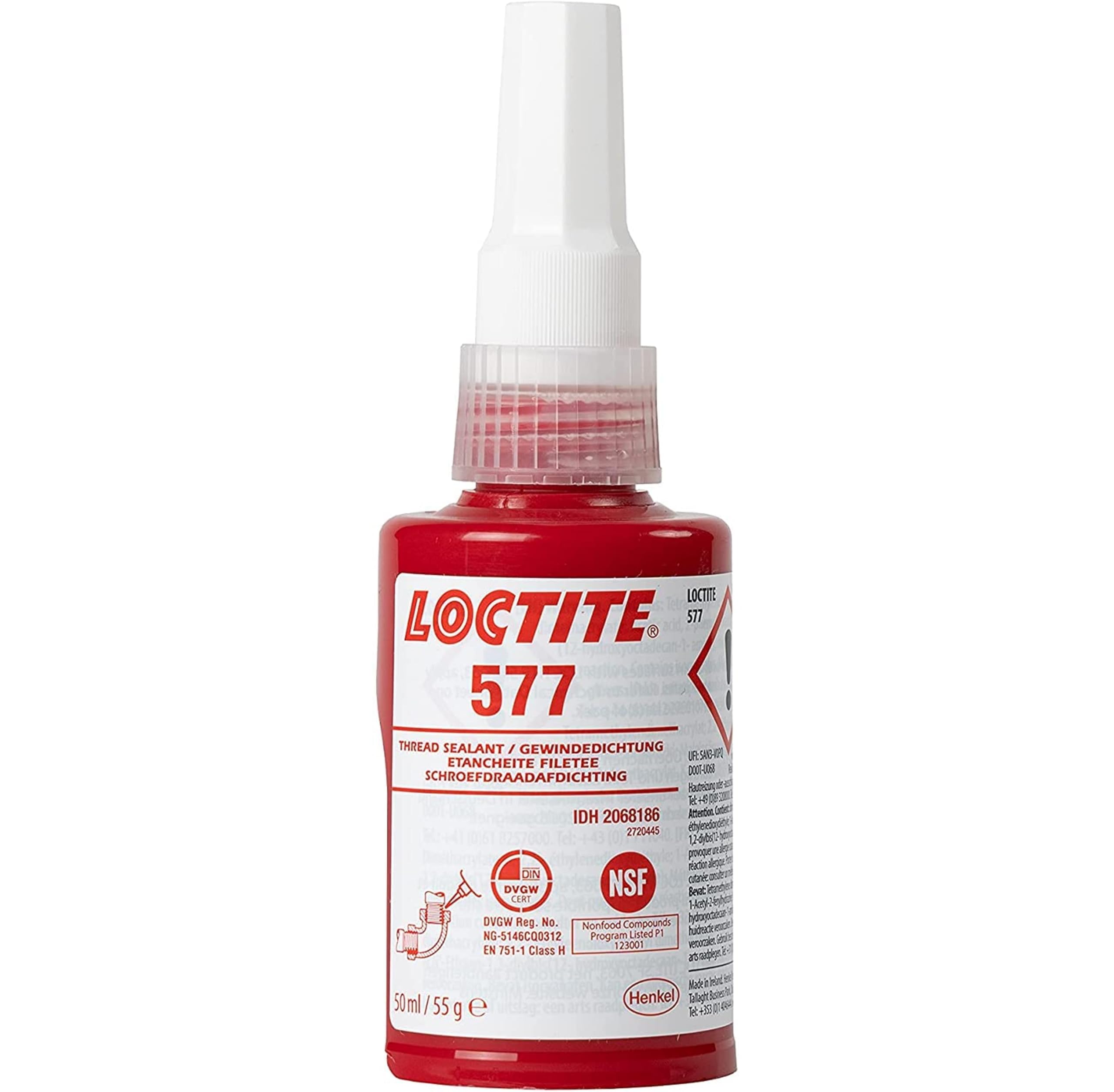 Loctite 577 Thread Sealant - Medium Strength Metal Pipe Adhesive, 50ml