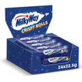 Milky Way Crispy Rolls Milk Chocolate Biscuit Snack Bars - 24 x 22.5g