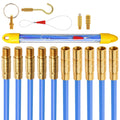 Poweka 16ft Fiberglass Cable Rods - Electrical Fish Tape Pull Kit