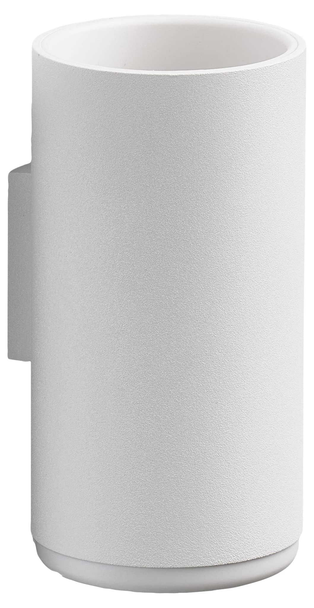 Zone Denmark Rim Wall Mounted Toothbrush Cup - White Aluminum - 13.7cm