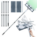 2-in-1 Window Squeegee Cleaner with 3.8M Telescopic Pole
