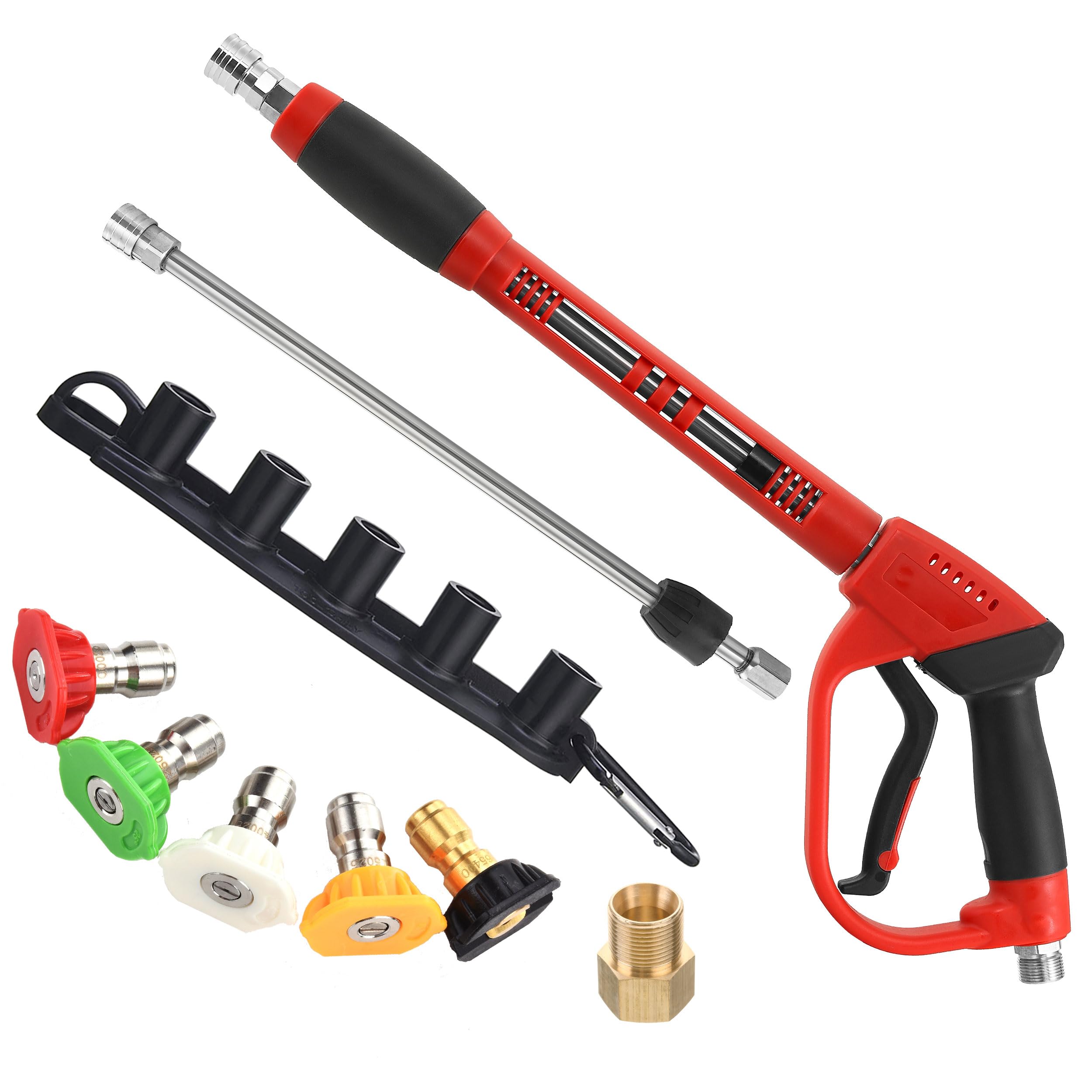 Tool Daily Deluxe Pressure Washer Gun | 5000 PSI with 40" Wand & 5 Nozzles