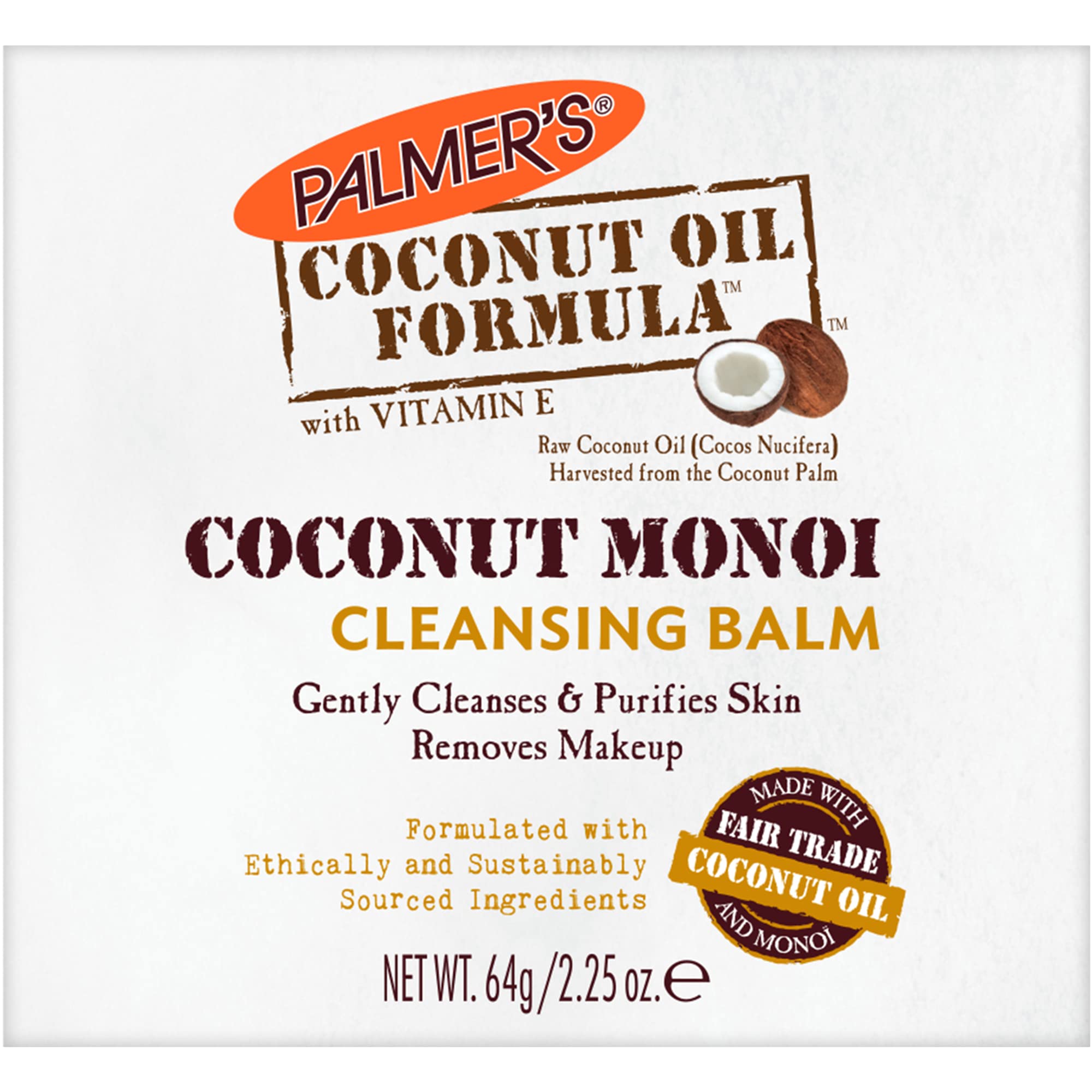 Palmer's Coconut Oil Cleansing Balm - Hydrating Makeup Remover - 2.25 oz