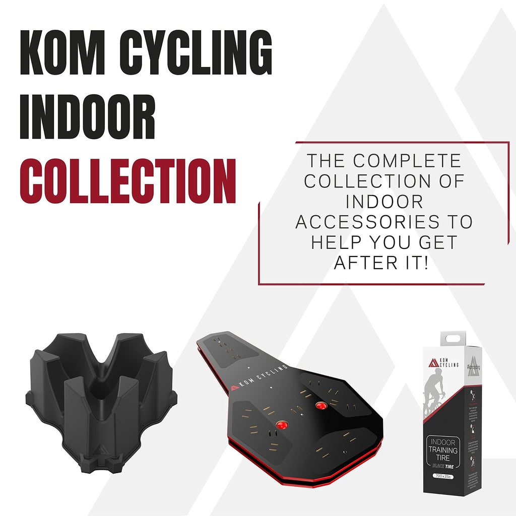 KOM Cycling Indoor Media Display Desk – Adjustable Tripod Bike Stand