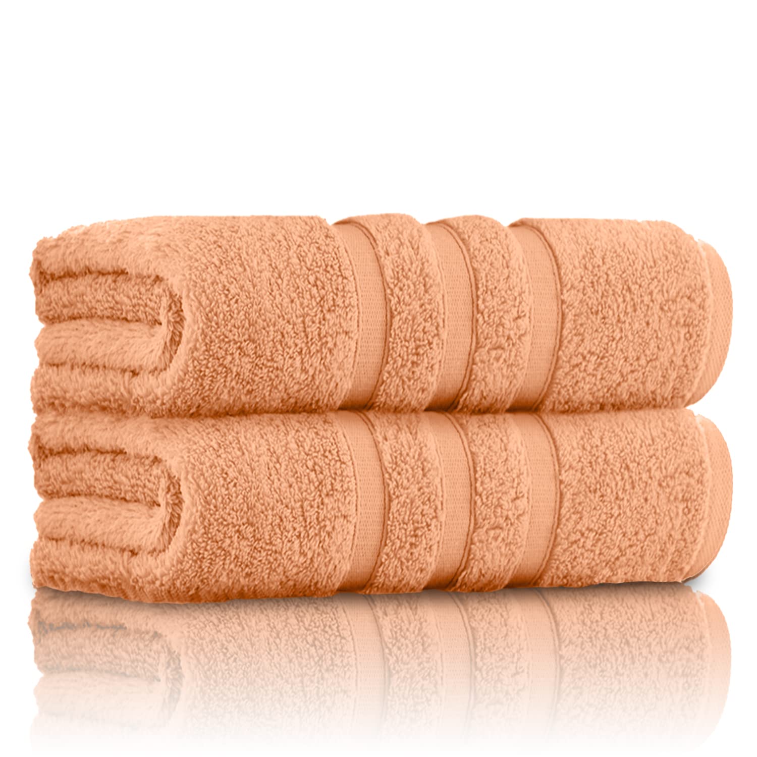 GC Gaveno Cavailia 550 GSM Zero Twist Cotton Bath Towel – Peach