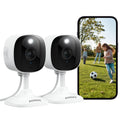 AOQEE 2K Indoor Security Camera 2-Pack | 24/7 Pet & Baby Monitor