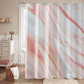GCIREC Pink Marble Shower Curtain – Waterproof Abstract Fabric Bath Decor