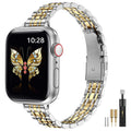 MioHHR Slim Stainless Steel Metal Chain Band for Apple Watch Women