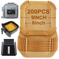 BYKITCHEN 200pcs Air Fryer Liners | 7.9 Inch Nonstick Parchment Paper