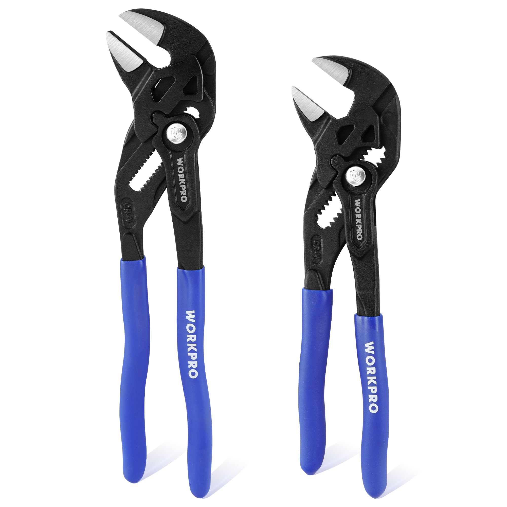 WORKPRO 2-Piece Adjustable Pliers Wrench Set | 180mm & 250mm Spanners