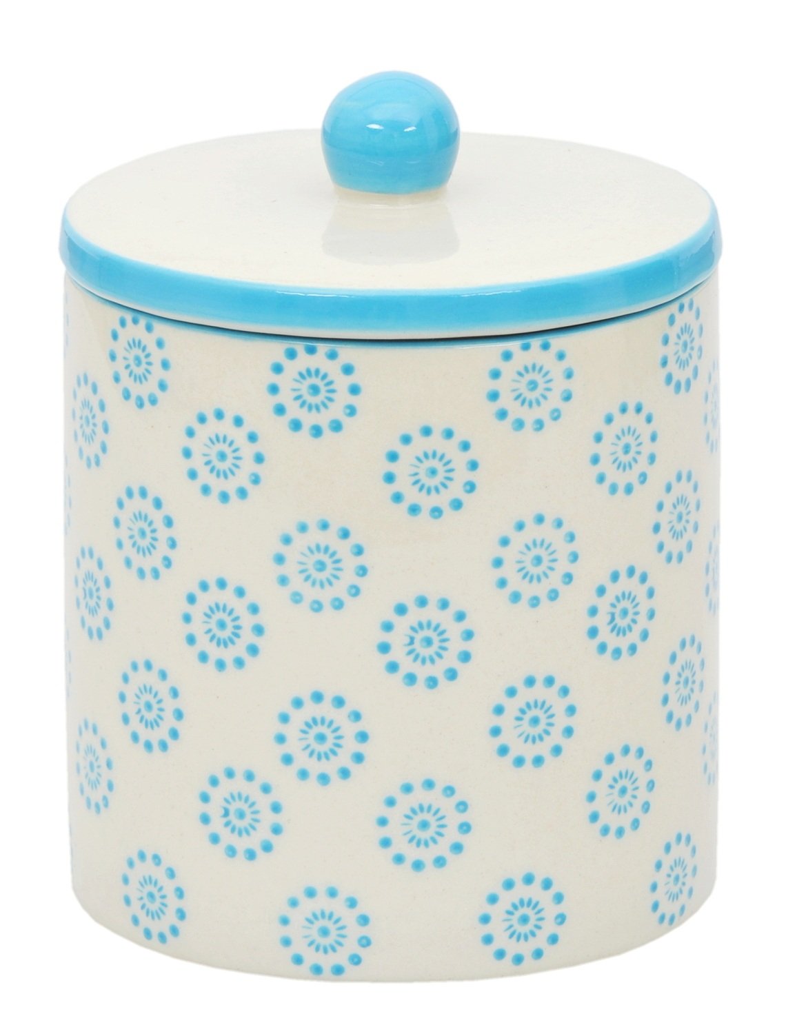 Jolof Store Ollo Retro Ceramic Bathroom Storage Box for Cotton Pads