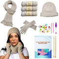 Kaaper Beginner Knitting Kit for Adults & Kids – Khaki Yarn & Needle Set
