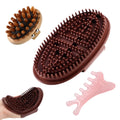 Sinbana Meridian Massage Brush Set | 3-Piece Wooden Body Scraper Spa Tool
