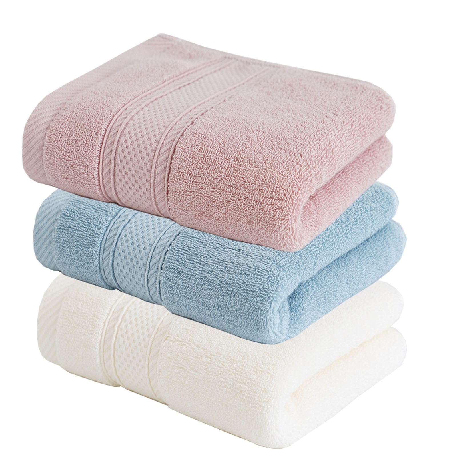 100% Cotton Bath Towel Set – 3 Piece Soft & Absorbent