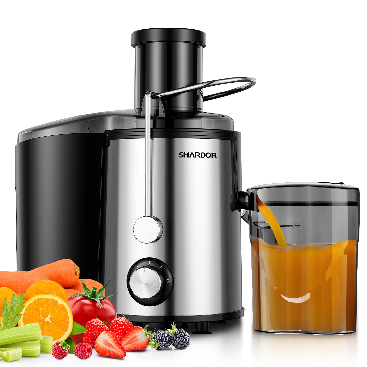 800W Centrifugal Juicer – Stainless Steel Juice Extractor