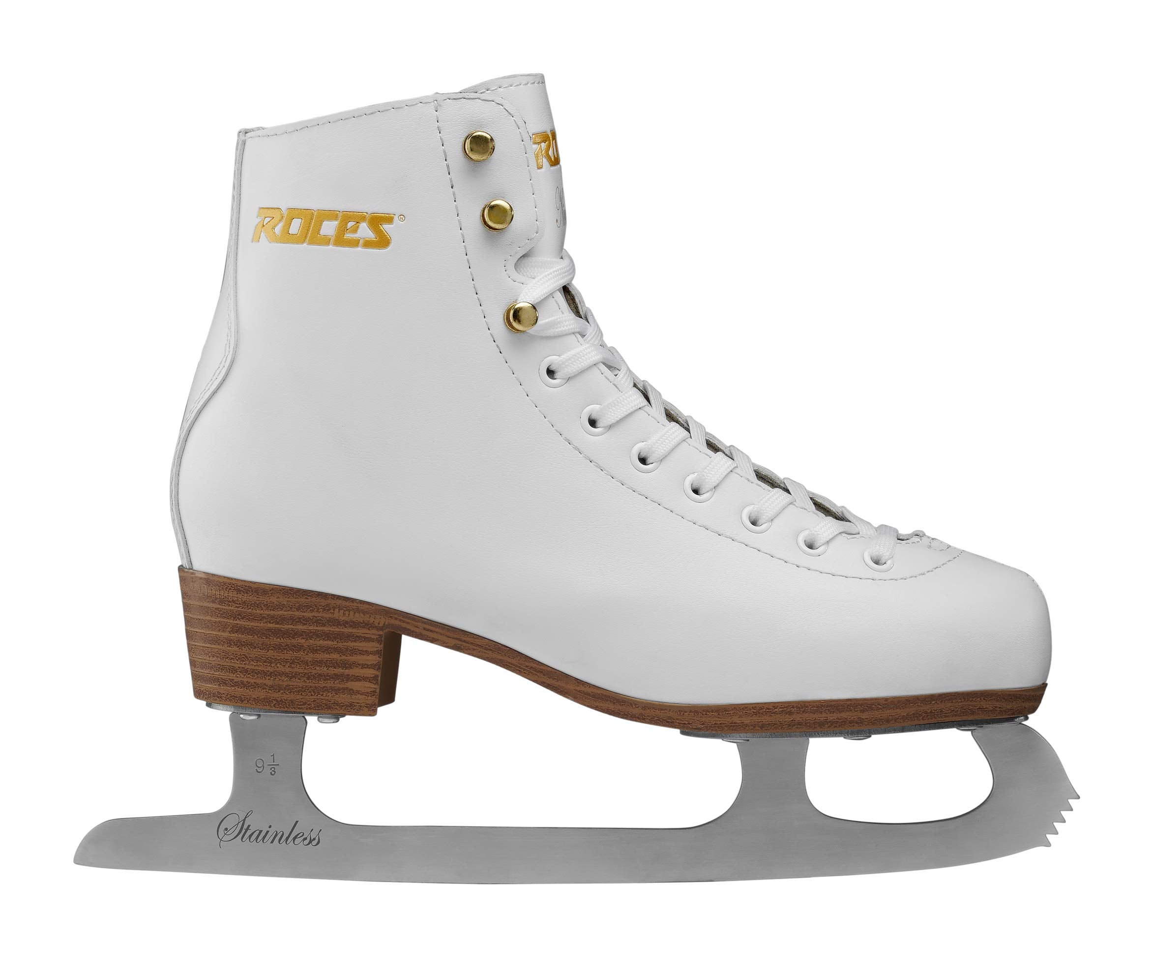 Roces Nirvana Women's Leisure Ice Skates – White Faux Leather – Size 36