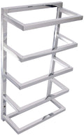 House & Homestyle Chrome 5 Tier Towel Holder | Wall Mounted Storage Rack