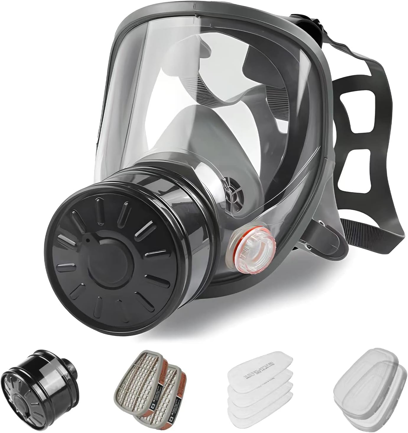sykua Full Face Gas Mask – Reusable Respirator with 40mm Carbon Filter