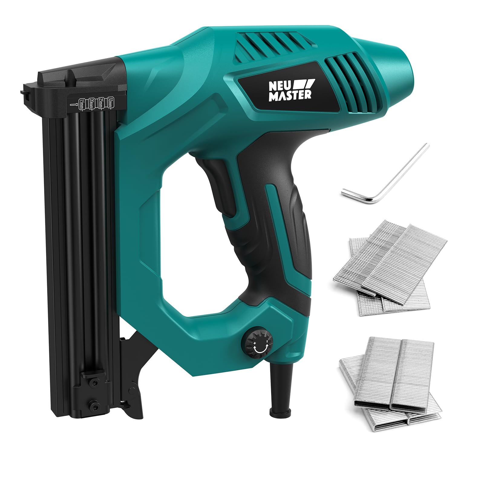 NEU MASTER Electric Brad Nailer & Staple Gun for Woodworking, 18G